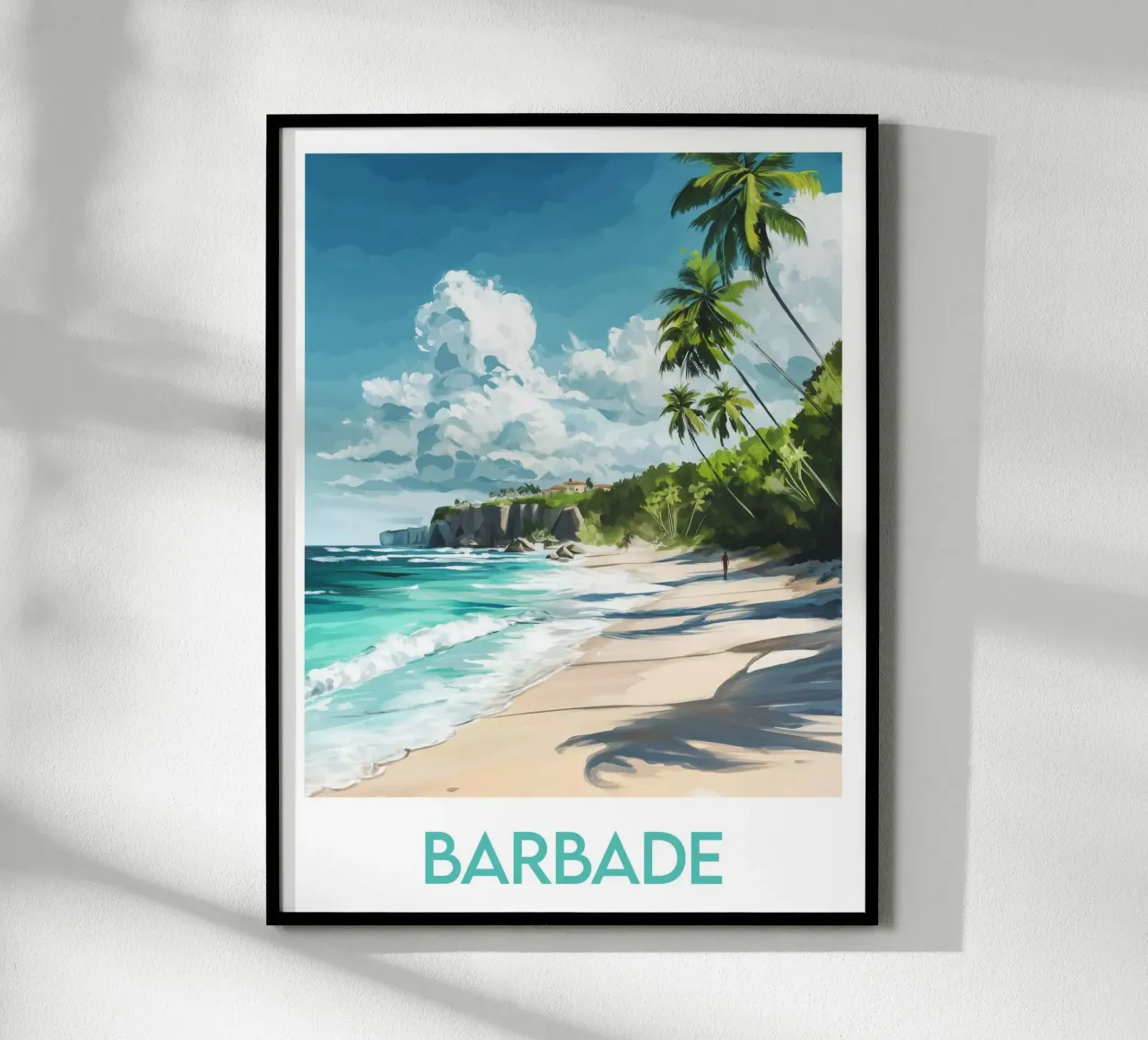 Affiche Barbade carta hahnemühle da Frame the World
