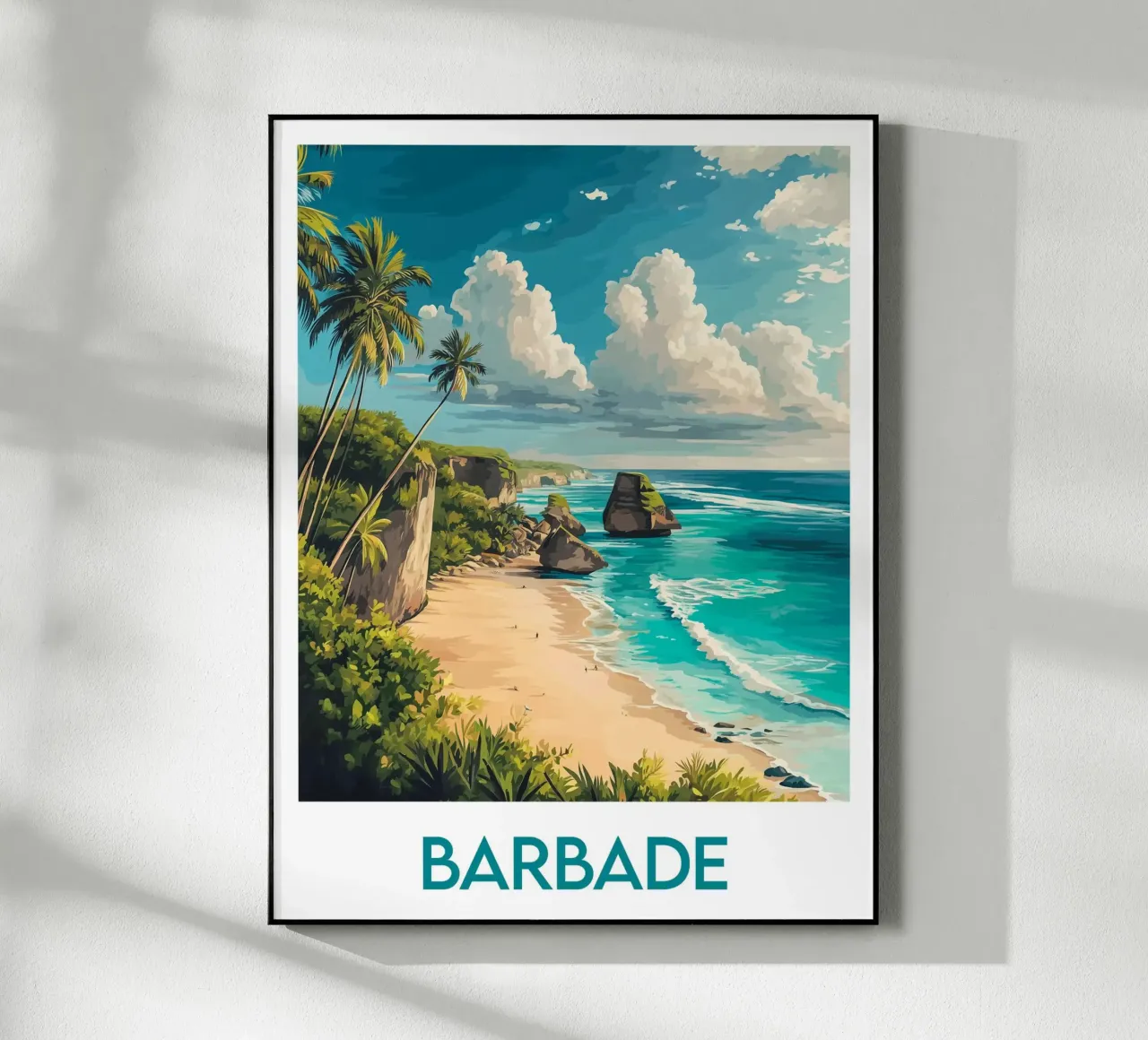 Affiche Barbade plexiglass da Frame the World