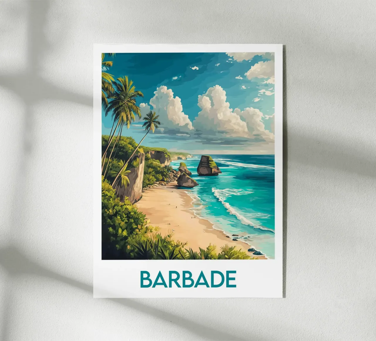 Affiche Barbade plexiglass da Frame the World