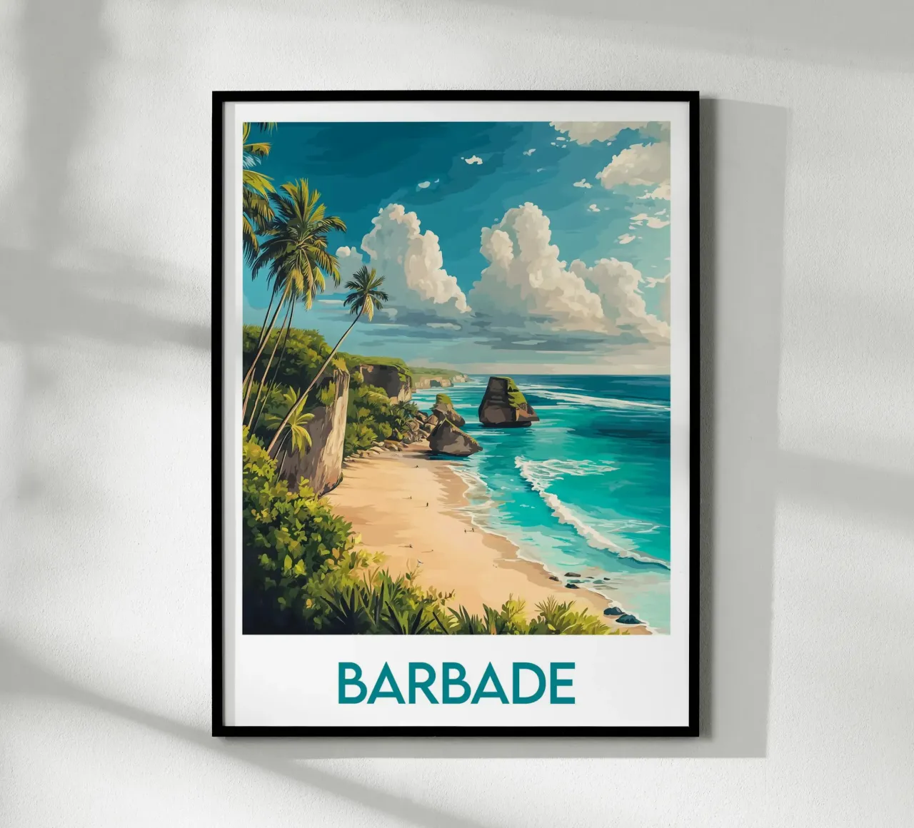 Affiche Barbade carta hahnemühle da Frame the World
