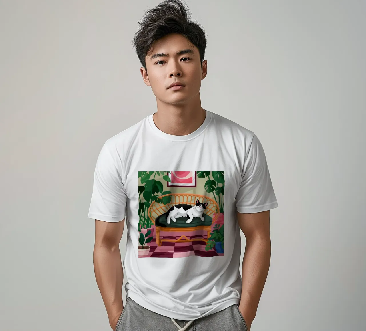 Tranquillo rifugio felino t-shirt da Lumina Vision