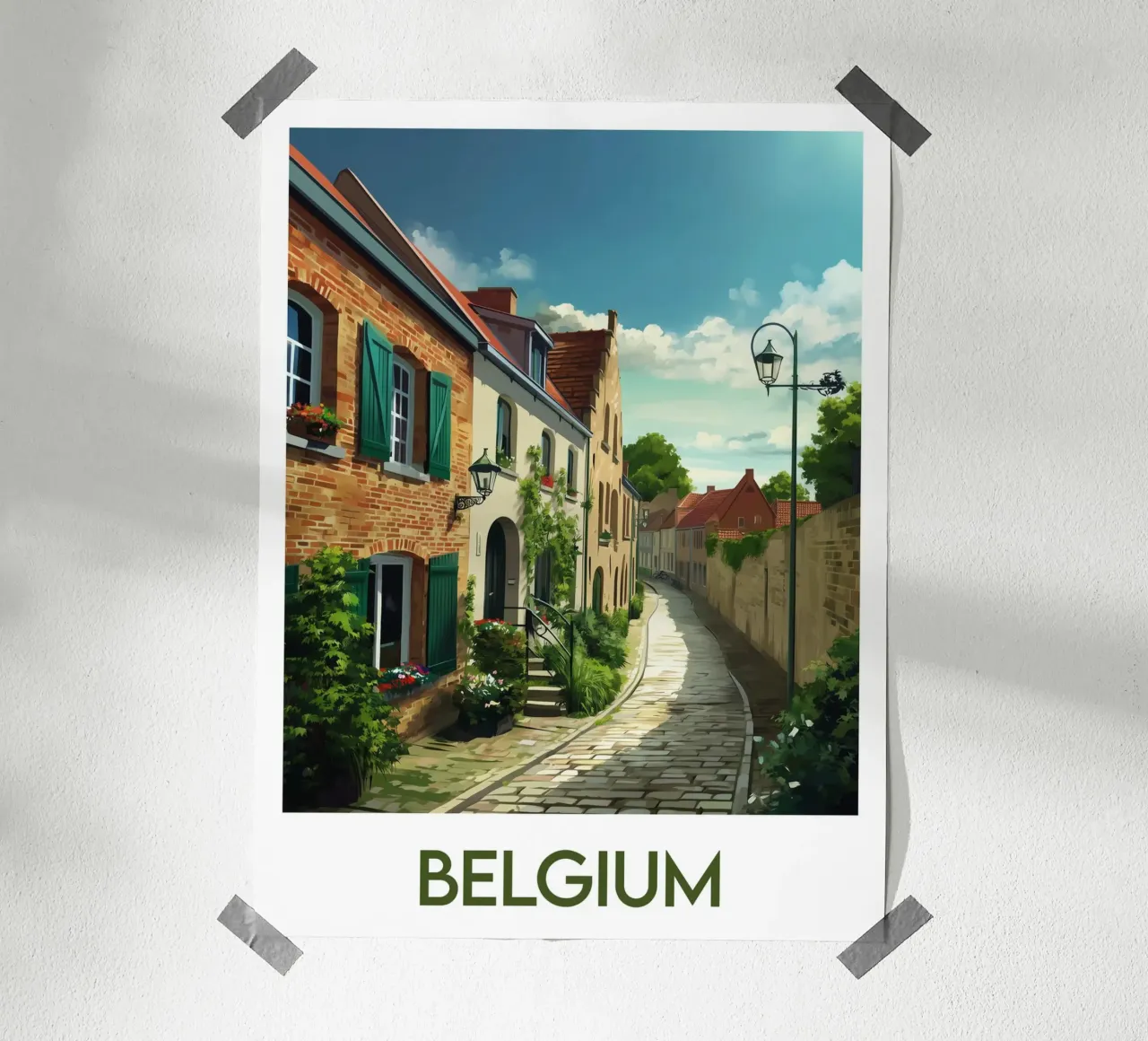 Manifesto del Belgio poster da Frame the World