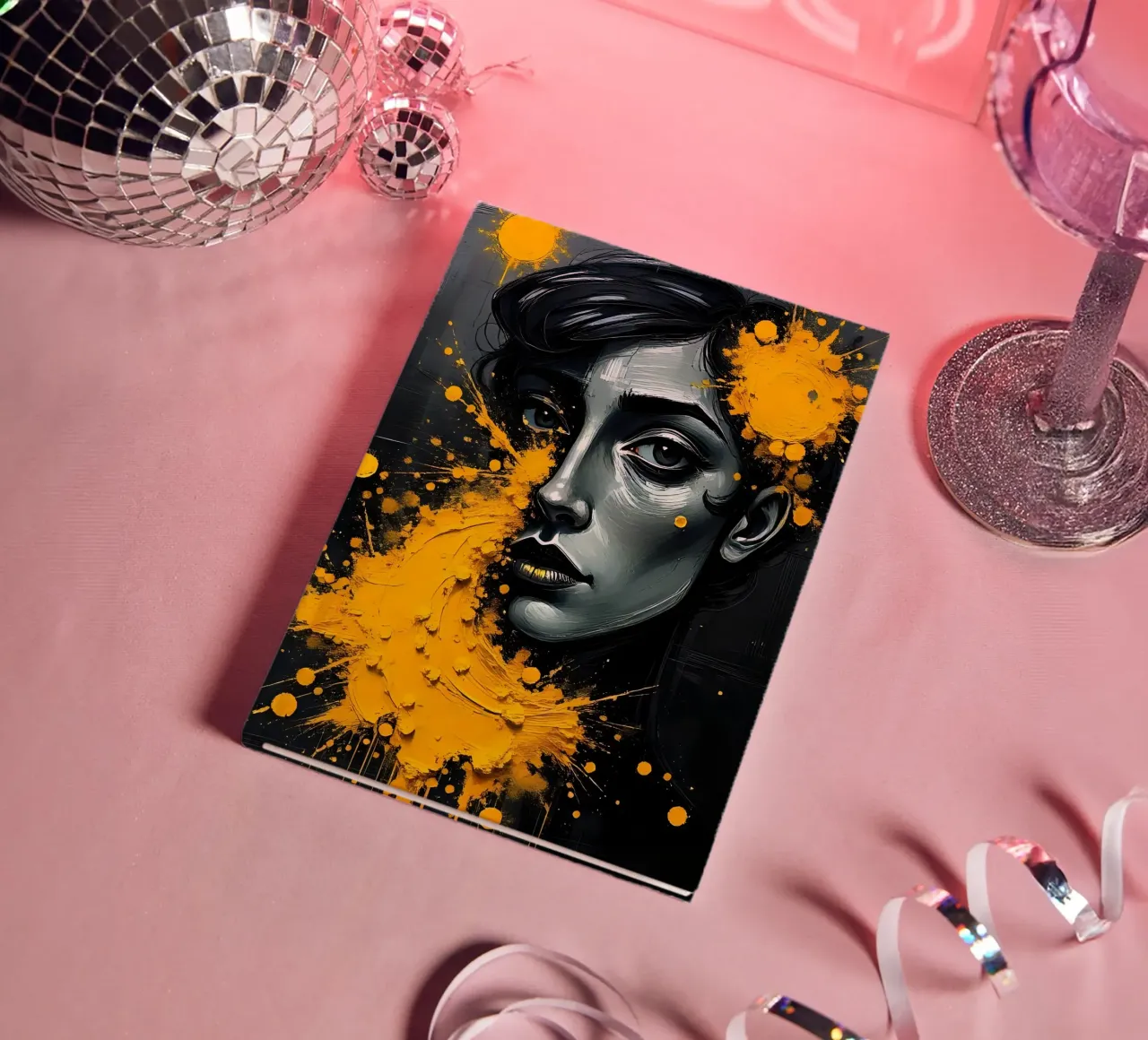 Portrait_Stil_B_1 notebook by schwarz-gelb by LK
