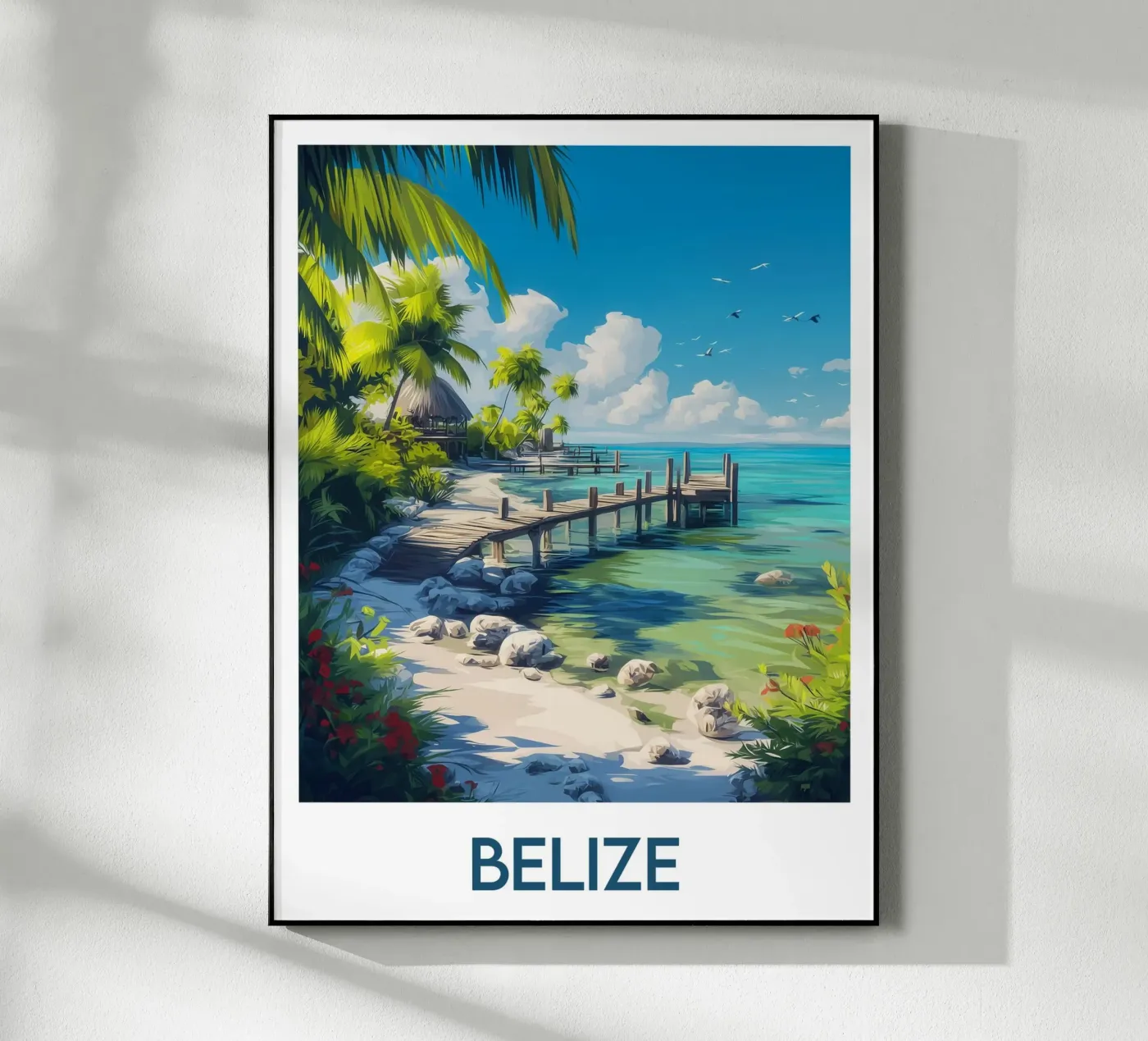 Belize Verkeersinformatie acryl van Frame the World