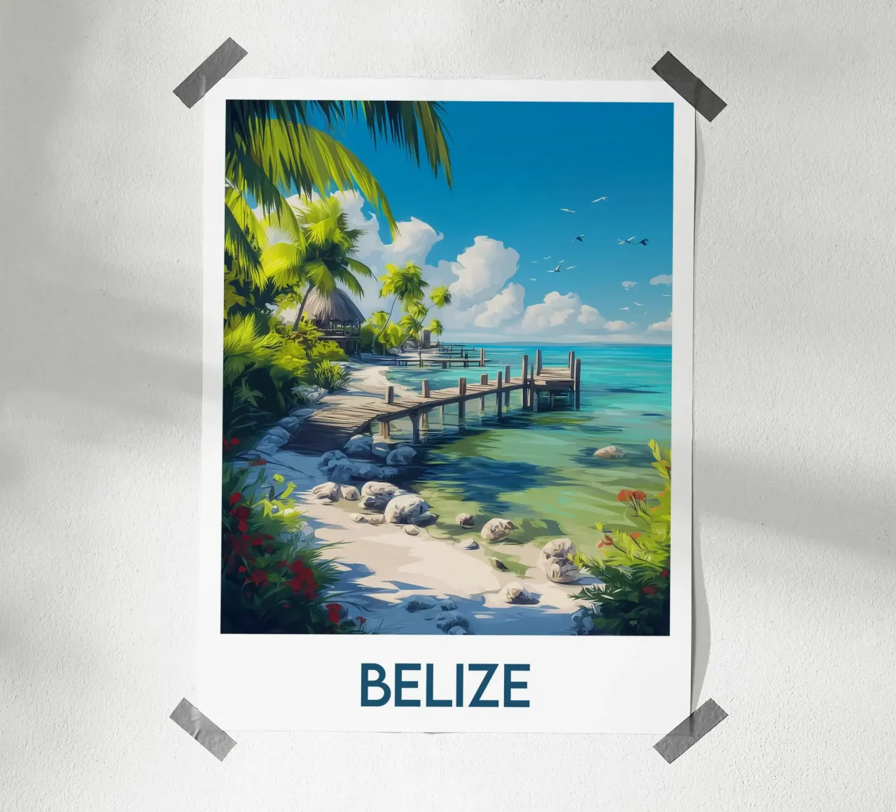 Affiche Belize poster da Frame the World