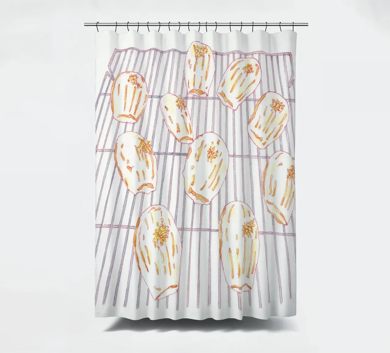 Lemon Madeleines tenda da doccia da Ellen Garden