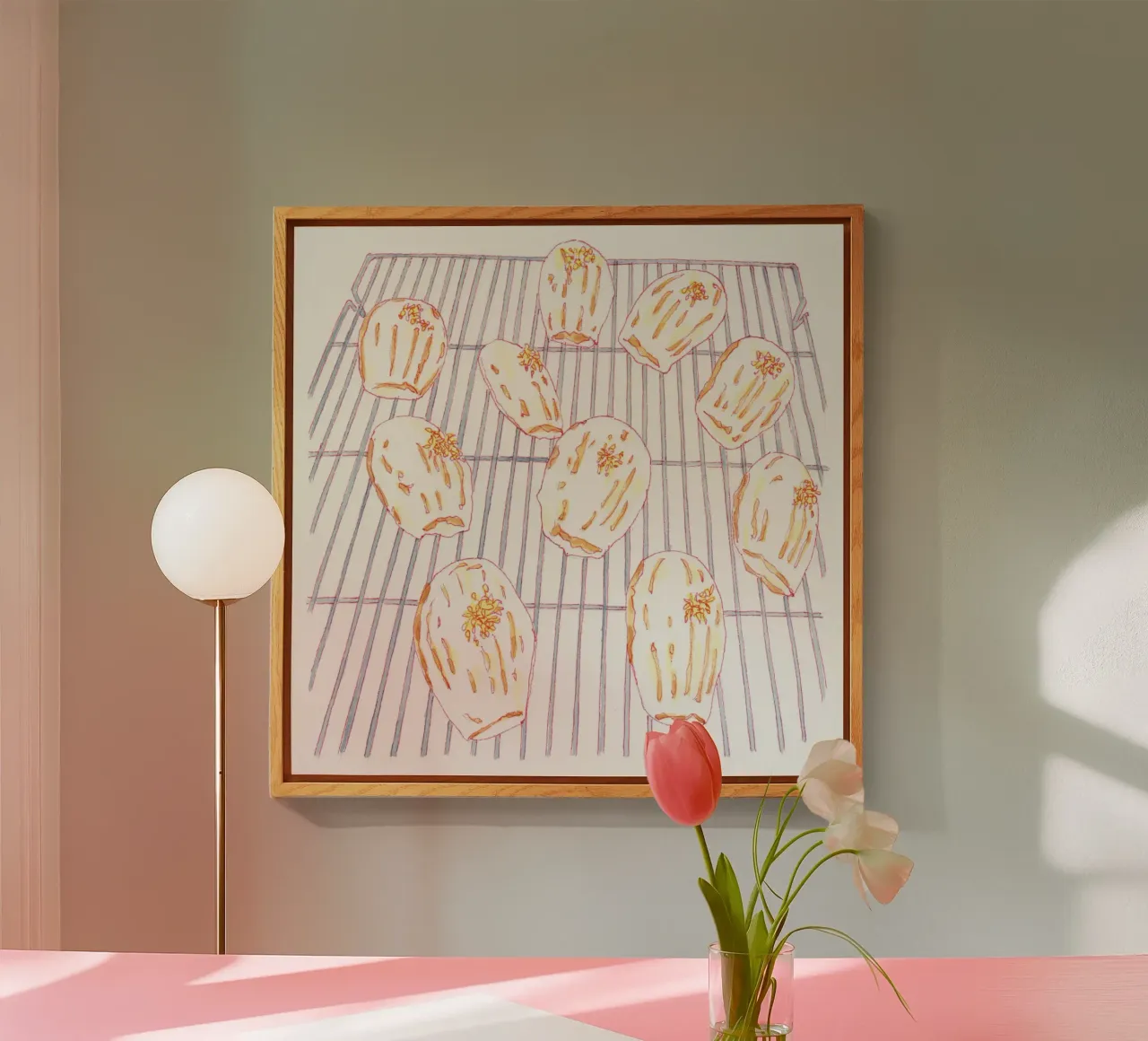 Lemon Madeleines plexiglass da Ellen Garden