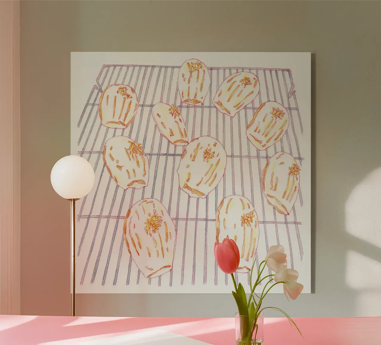 Lemon Madeleines plexiglass da Ellen Garden