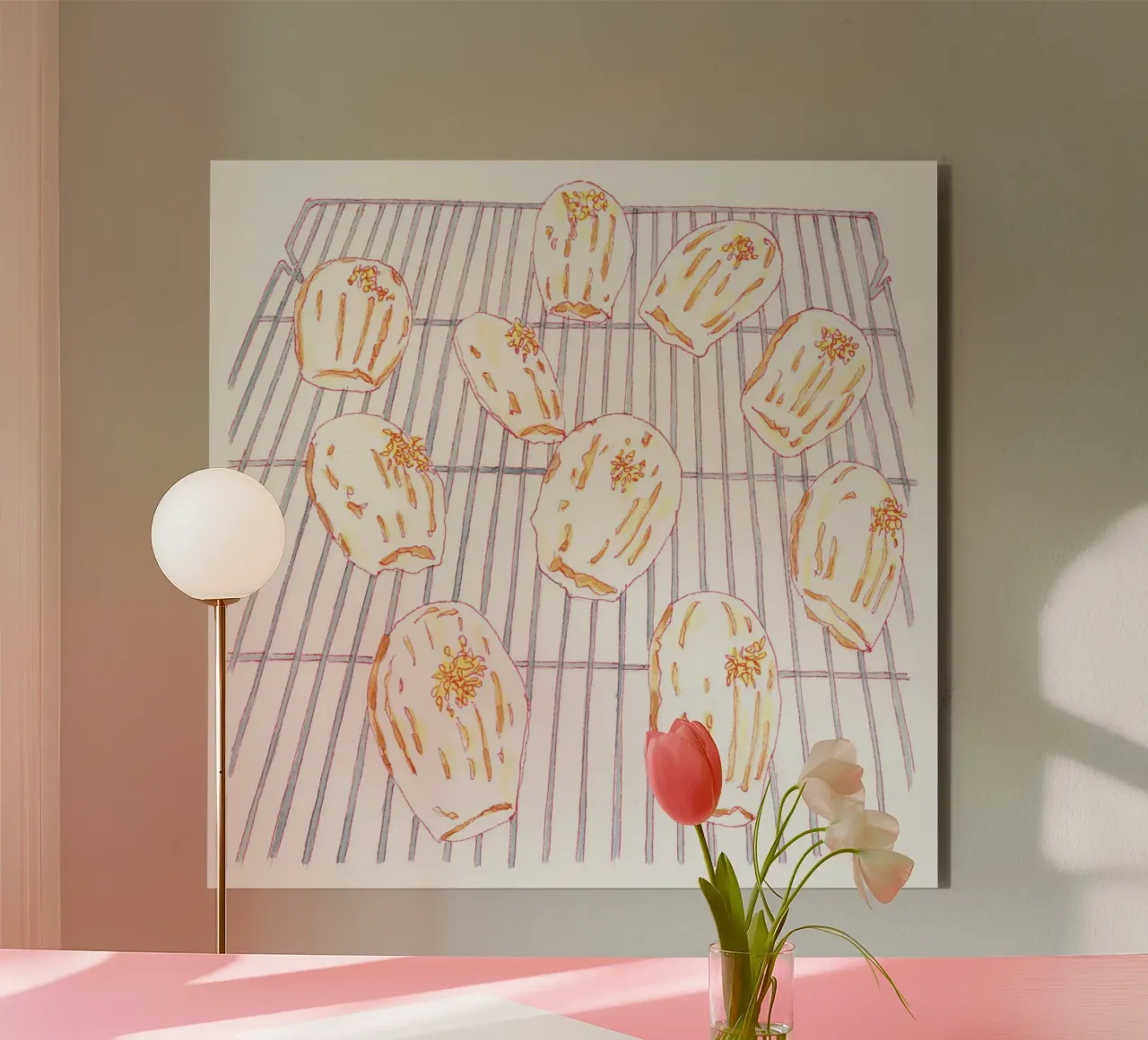 Lemon Madeleines alluminio dibond da Ellen Garden