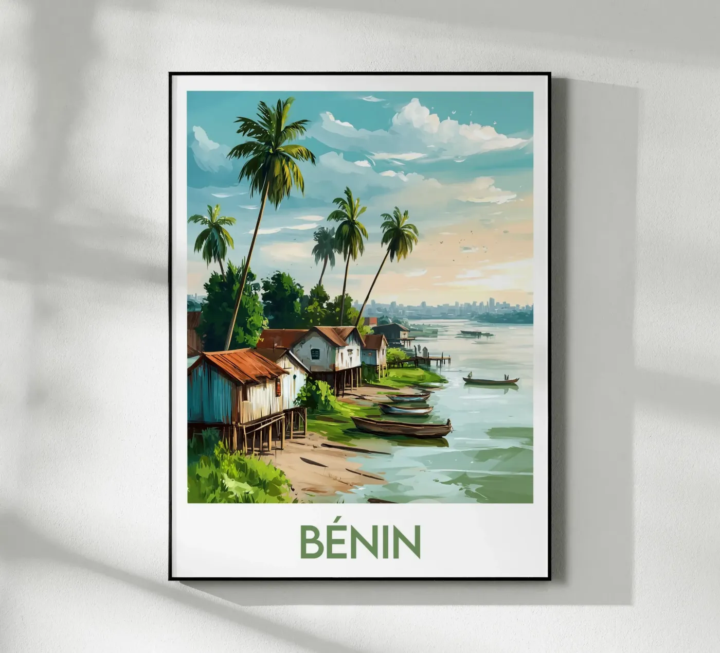 Poster del Benin plexiglass da Frame the World