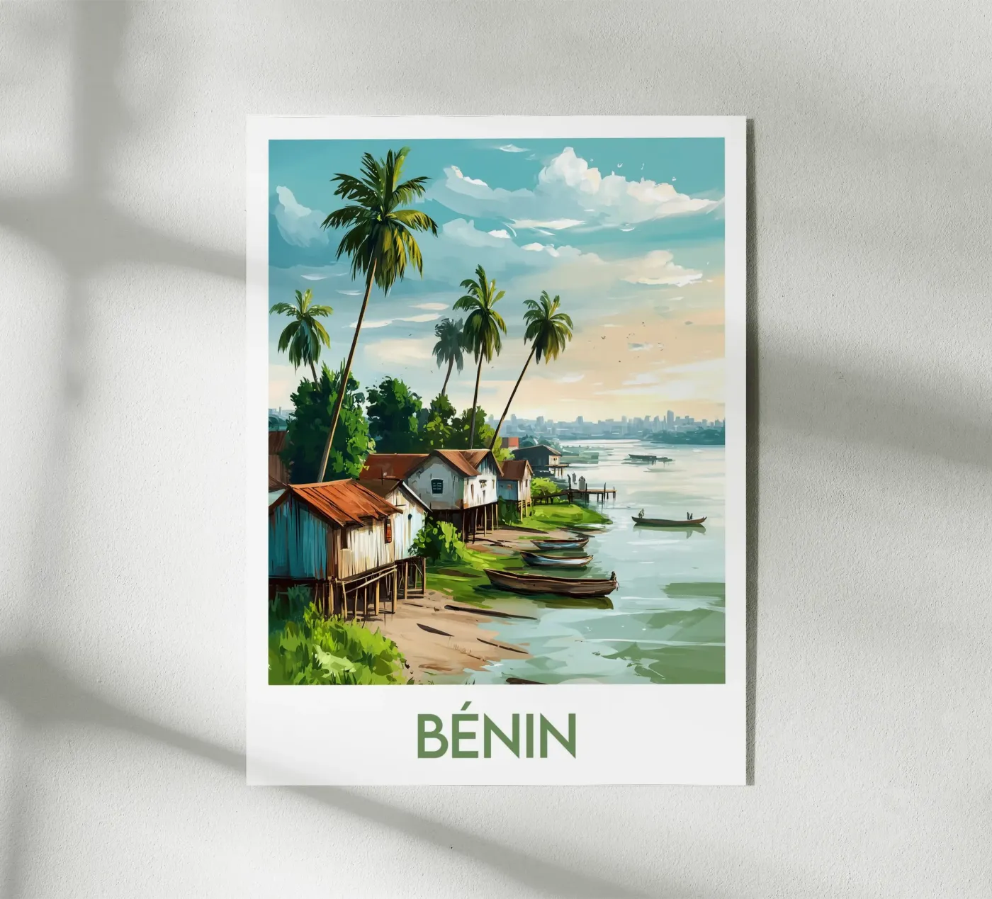 Poster del Benin plexiglass da Frame the World