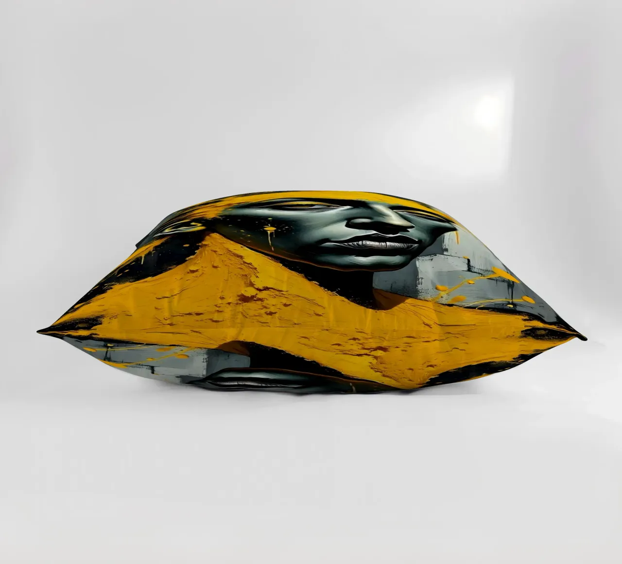Ritratto_Stil_B_2 cuscino da schwarz-gelb by LK
