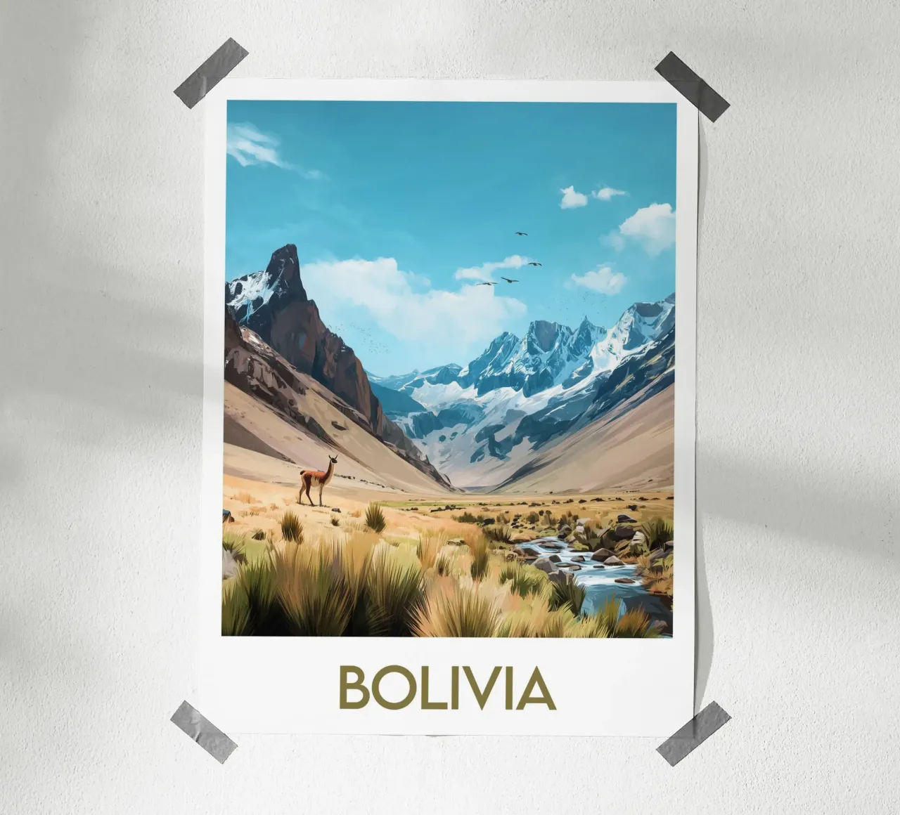 Bolivia poster van Frame the World
