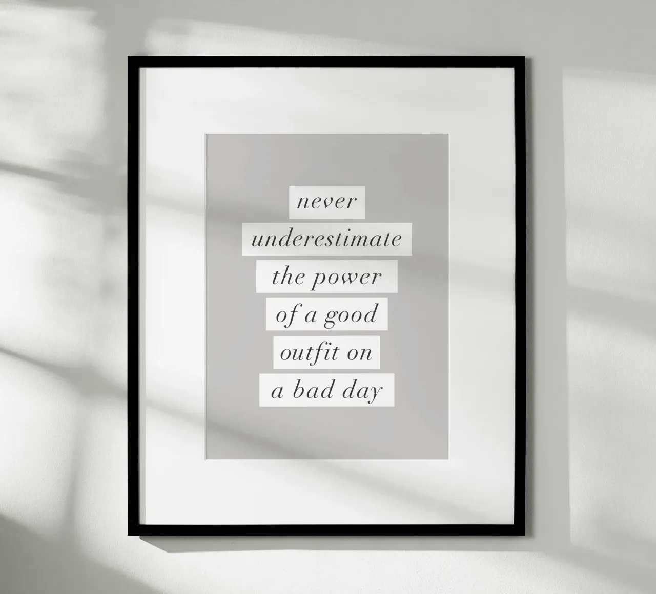 Un buon abbigliamento in una brutta giornata Typografie Design carta hahnemühle da THE MOTIVATED TYPE