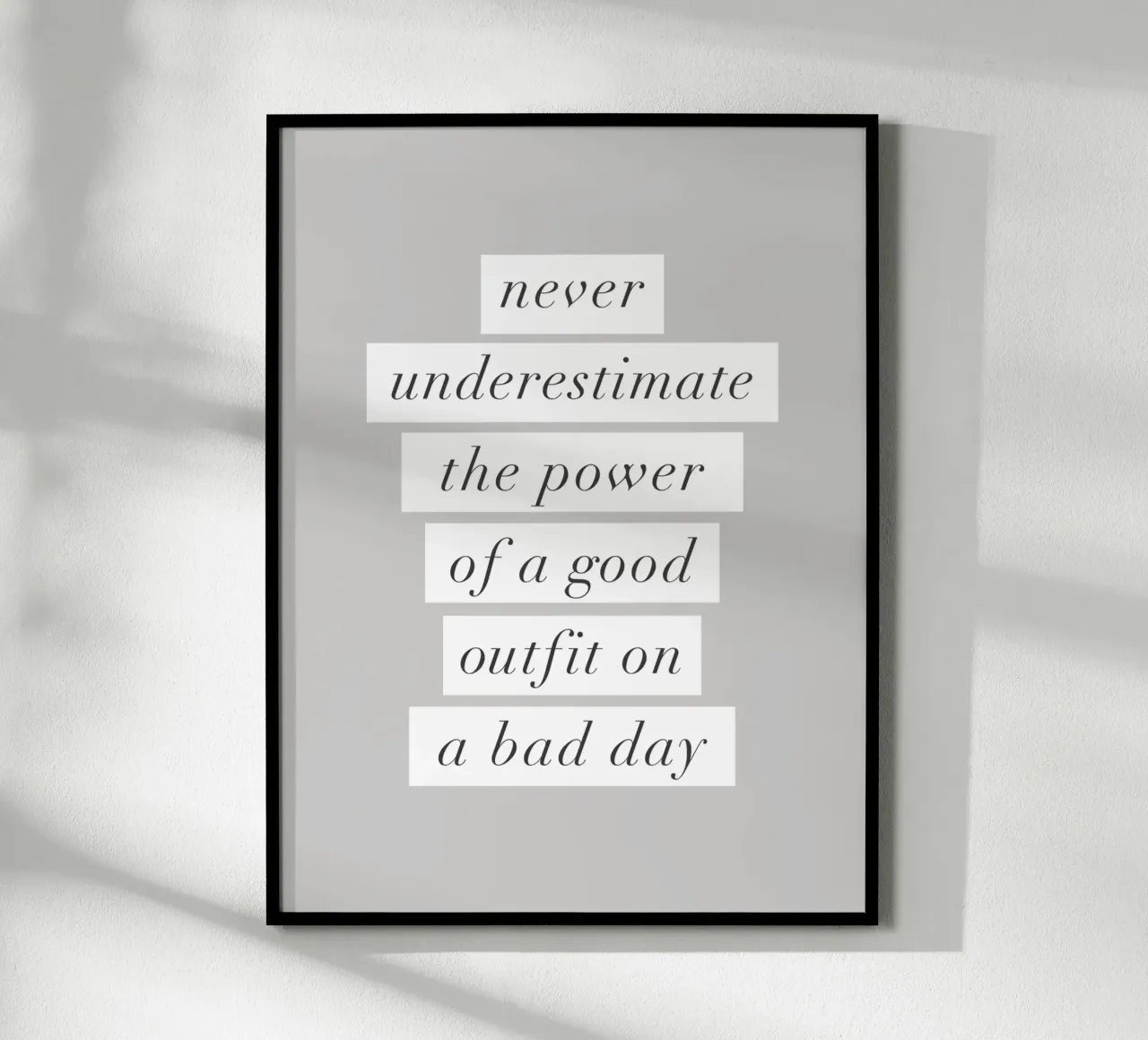 Un buon abbigliamento in una brutta giornata Typografie Design carta hahnemühle da THE MOTIVATED TYPE