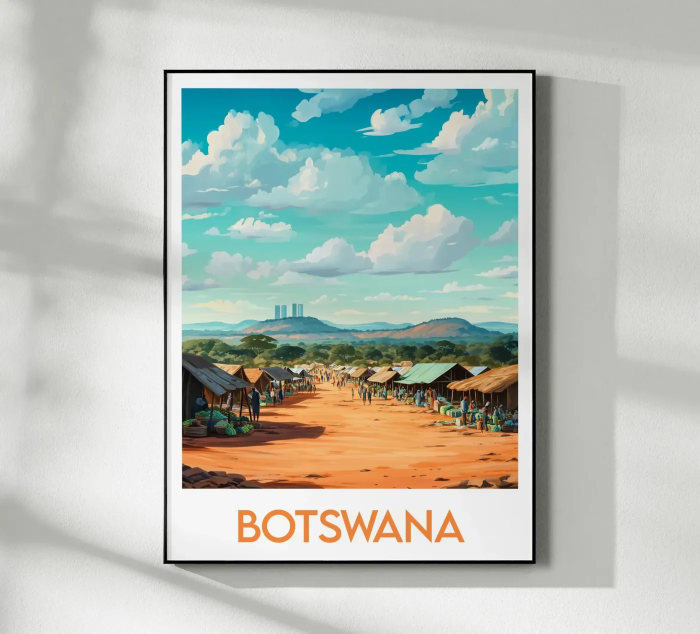 Affiche Botswana acrylic glass by Frame the World