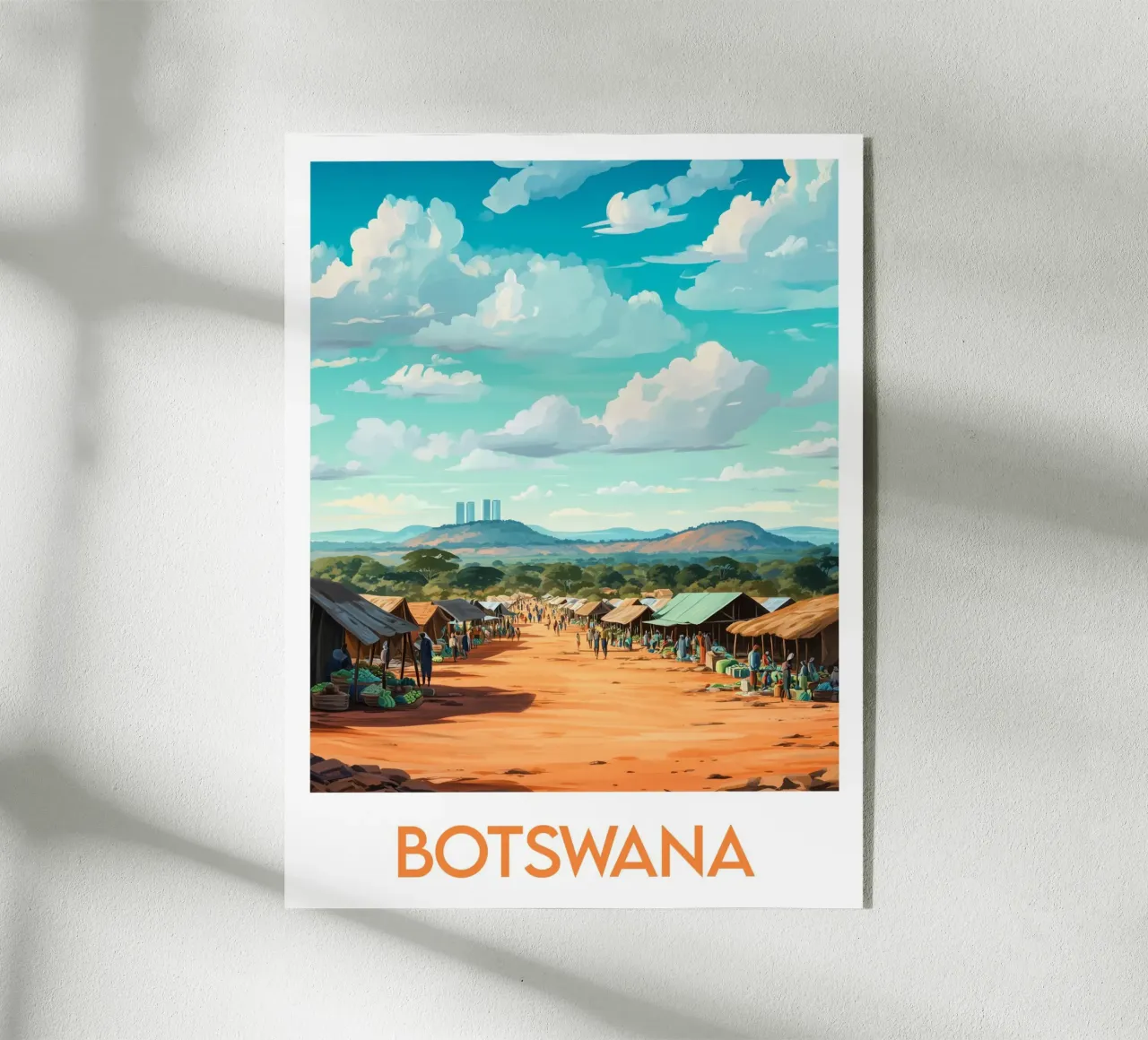 Affiche Botswana plexiglass da Frame the World