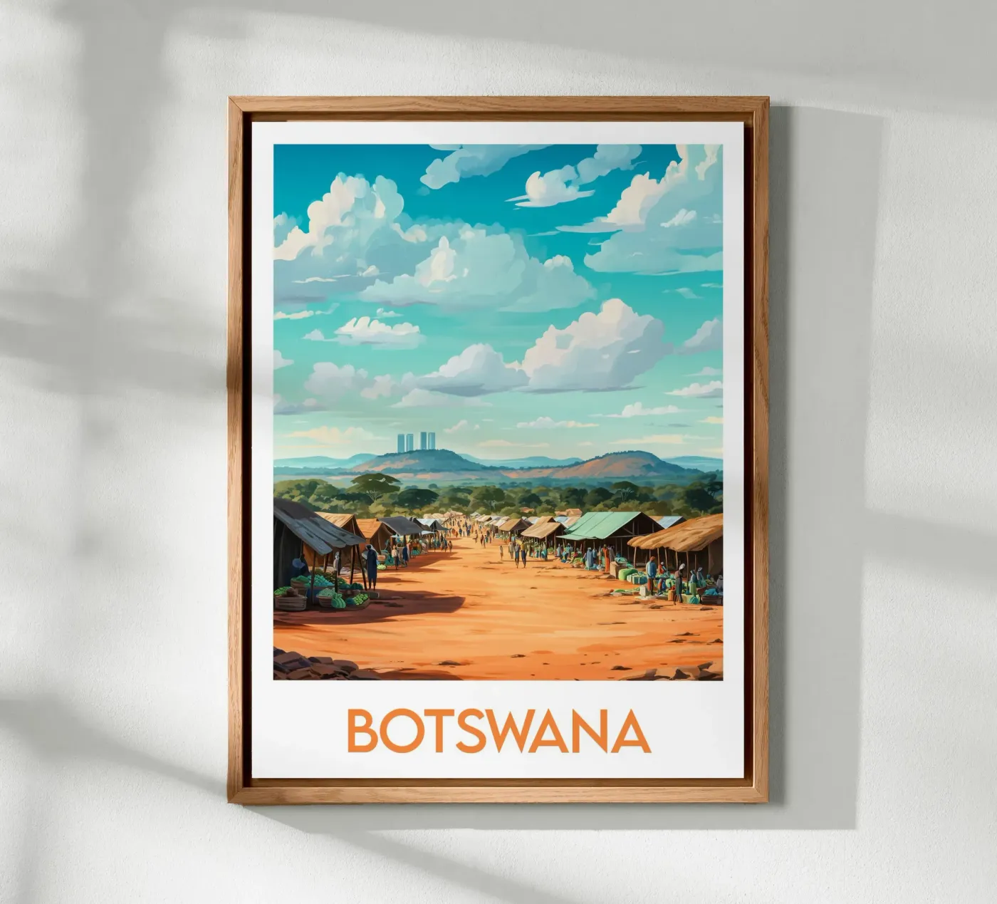 Affiche Botswana pannello forex da Frame the World