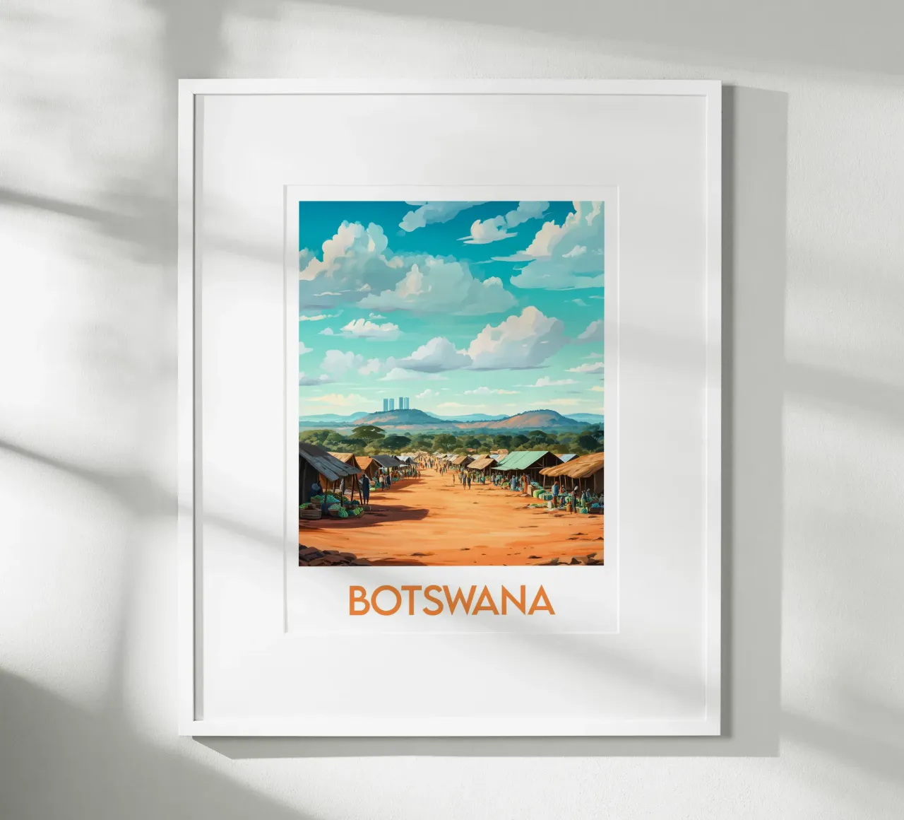 Affiche Botswana poster da Frame the World