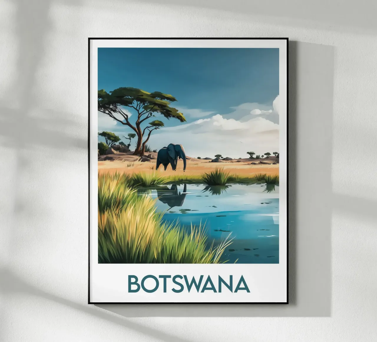 Affiche Botswana plexiglass da Frame the World