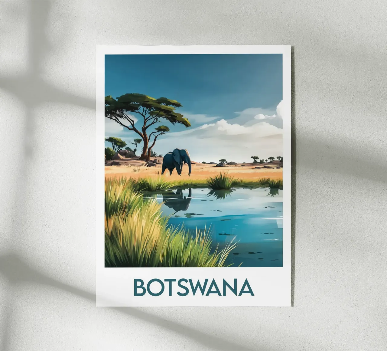 Affiche Botswana plexiglass da Frame the World