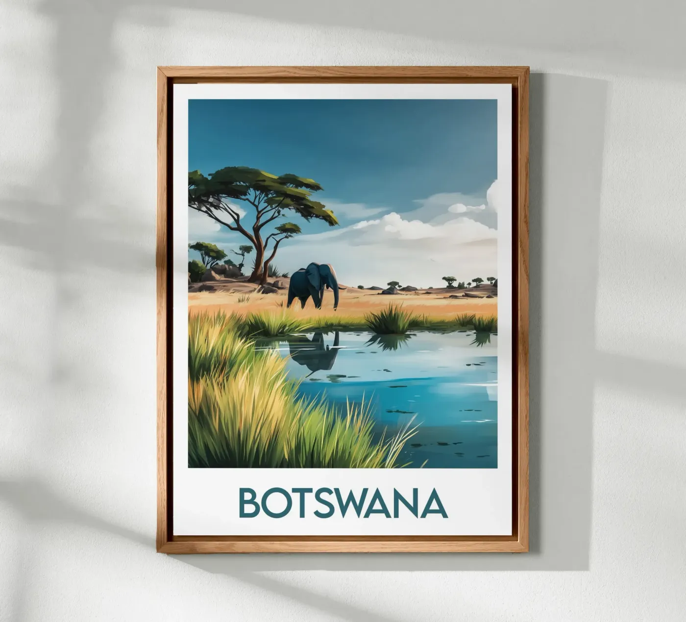 Affiche Botswana pannello forex da Frame the World
