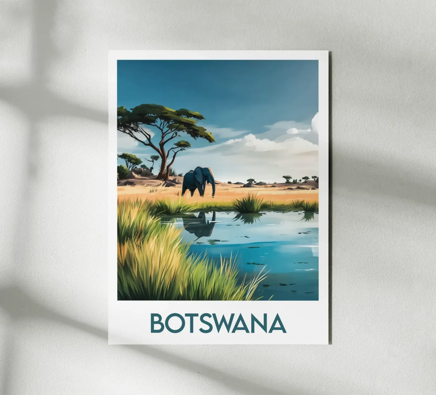 Affiche Botswana pannello forex da Frame the World