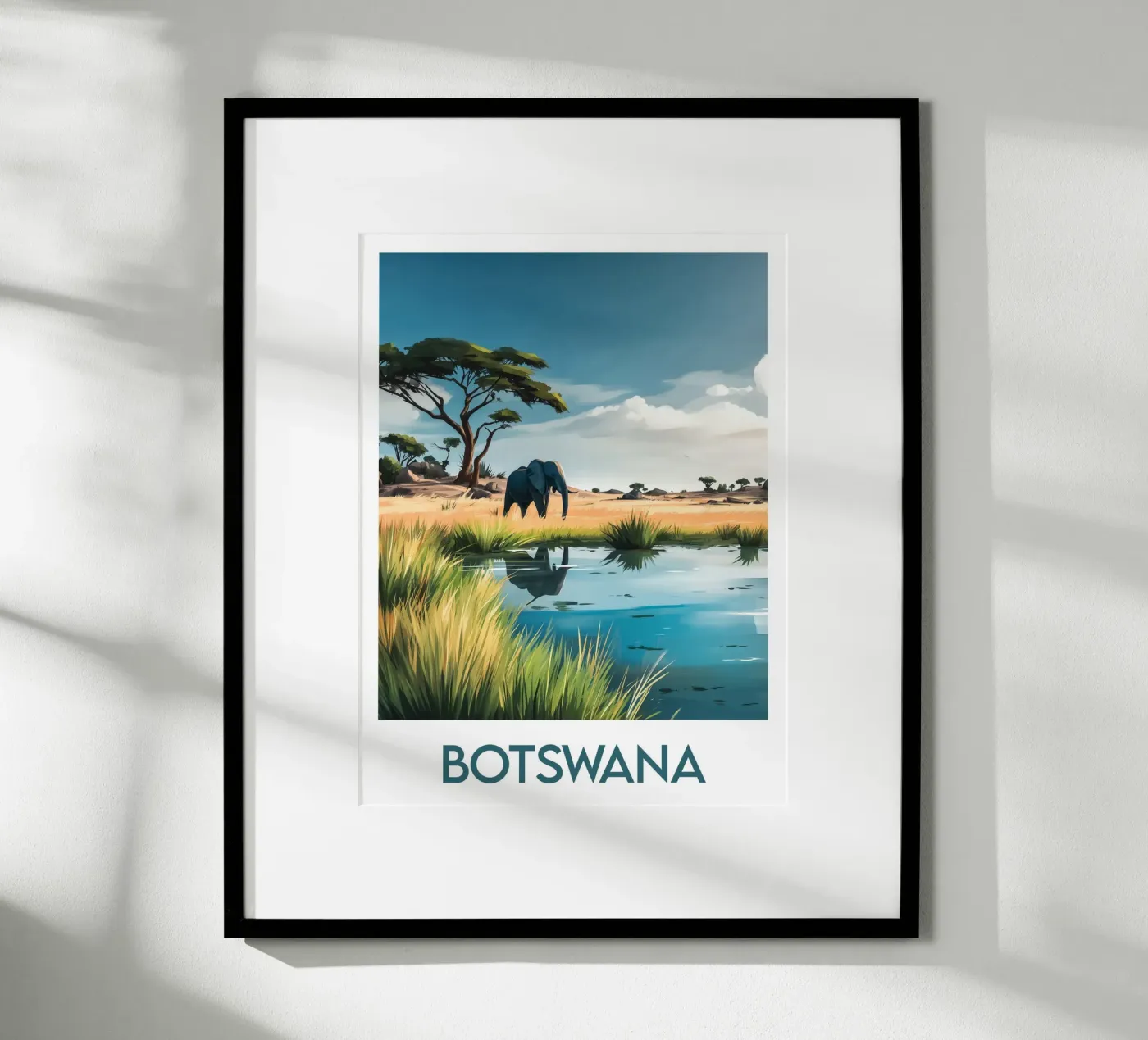 Affiche Botswana Poster von Frame the World
