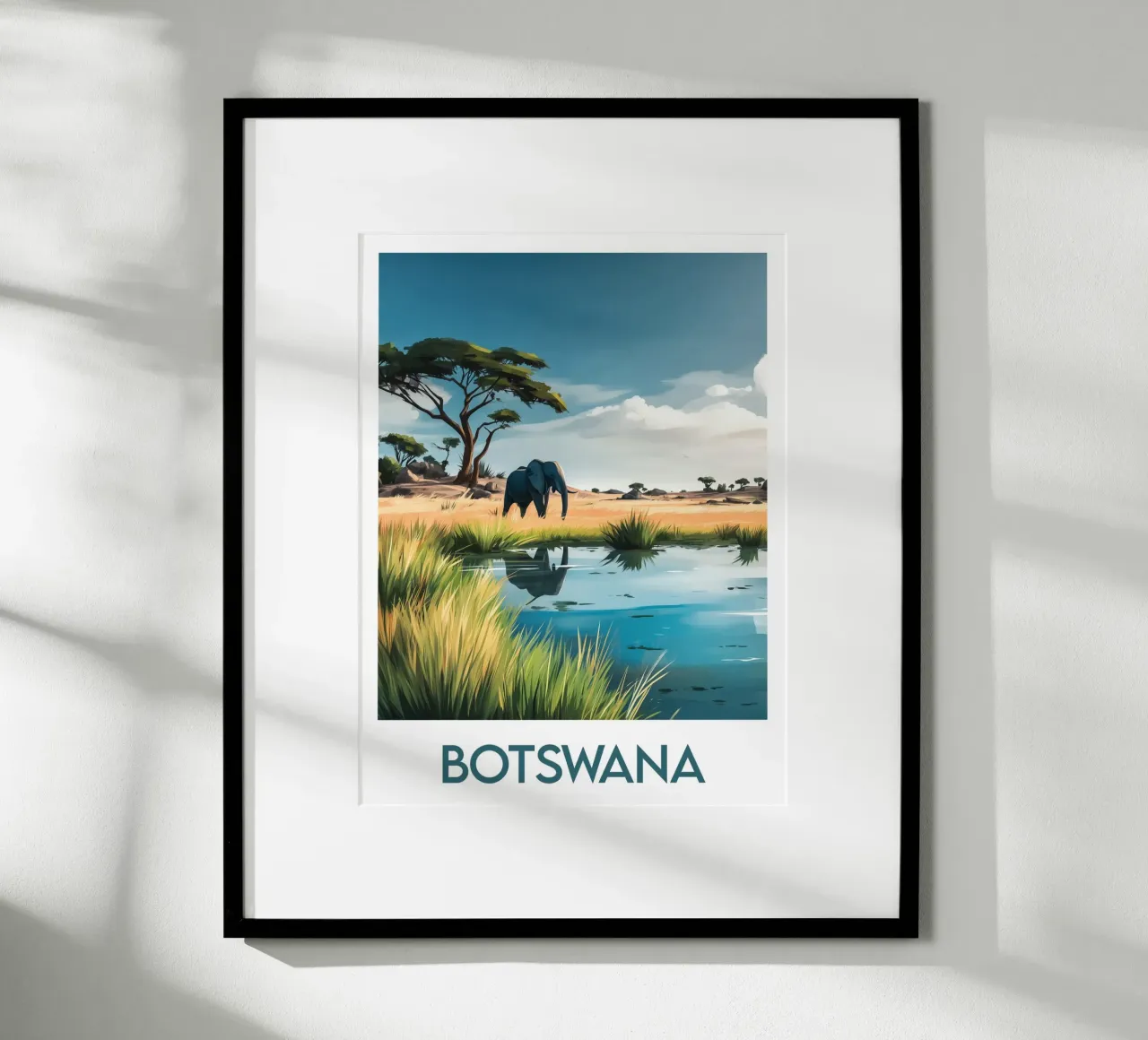 Botswana poster van Frame the World