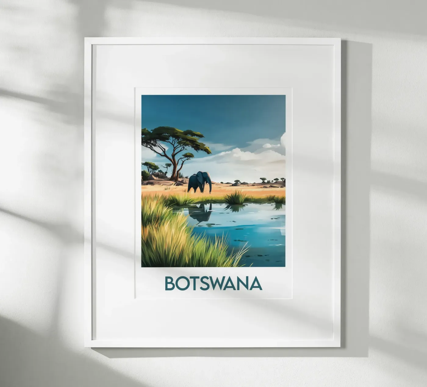 Affiche Botswana Poster von Frame the World