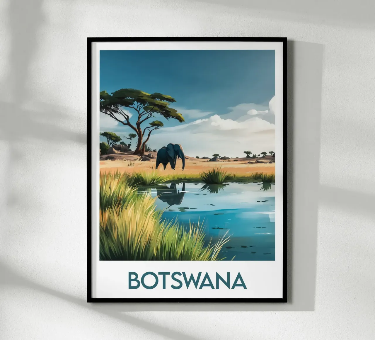 Affiche Botswana poster da Frame the World