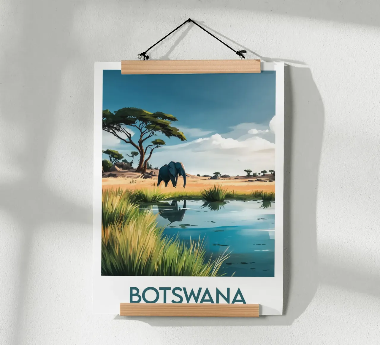 Affiche Botswana poster da Frame the World