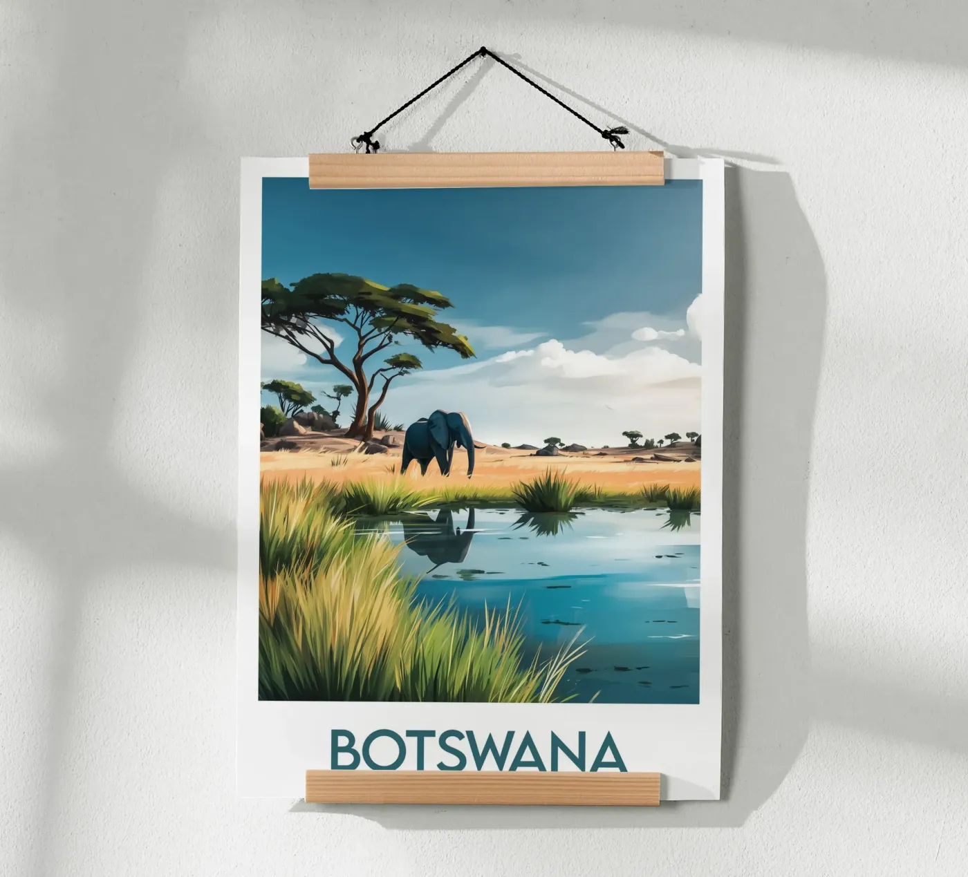 Affiche Botswana Poster von Frame the World