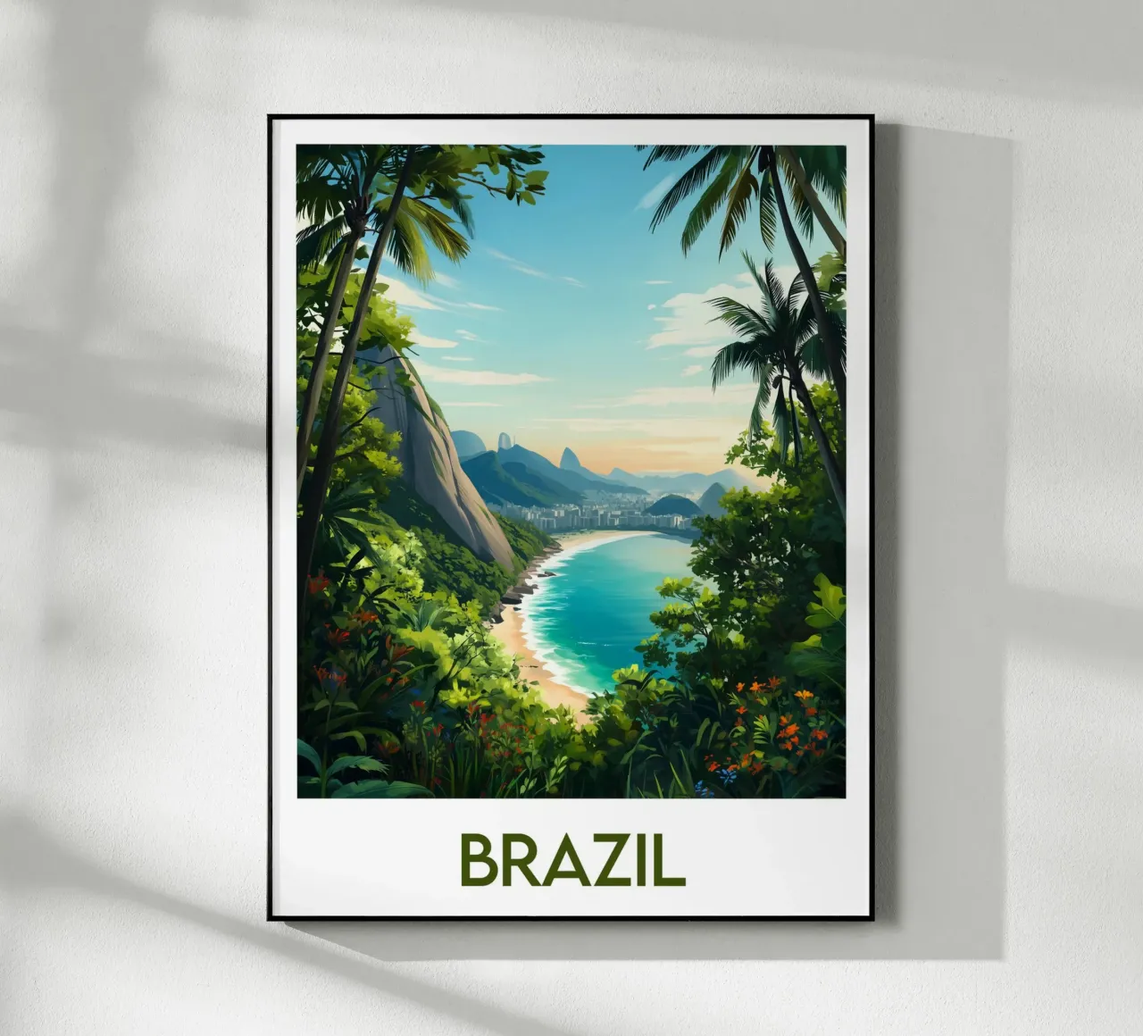Poster Brasile plexiglass da Frame the World