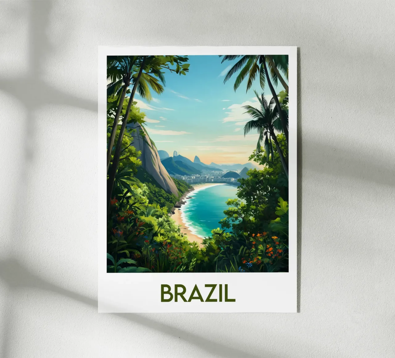 Poster Brasile plexiglass da Frame the World