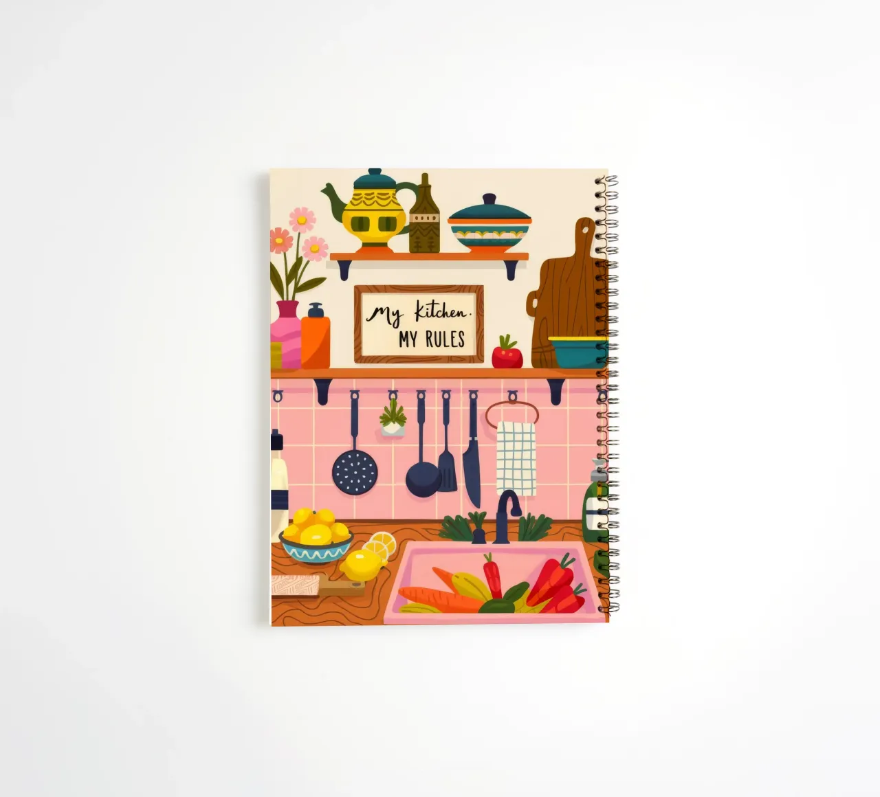Delightful Breakfast Whimsy spiral notebook by Lumina Vision