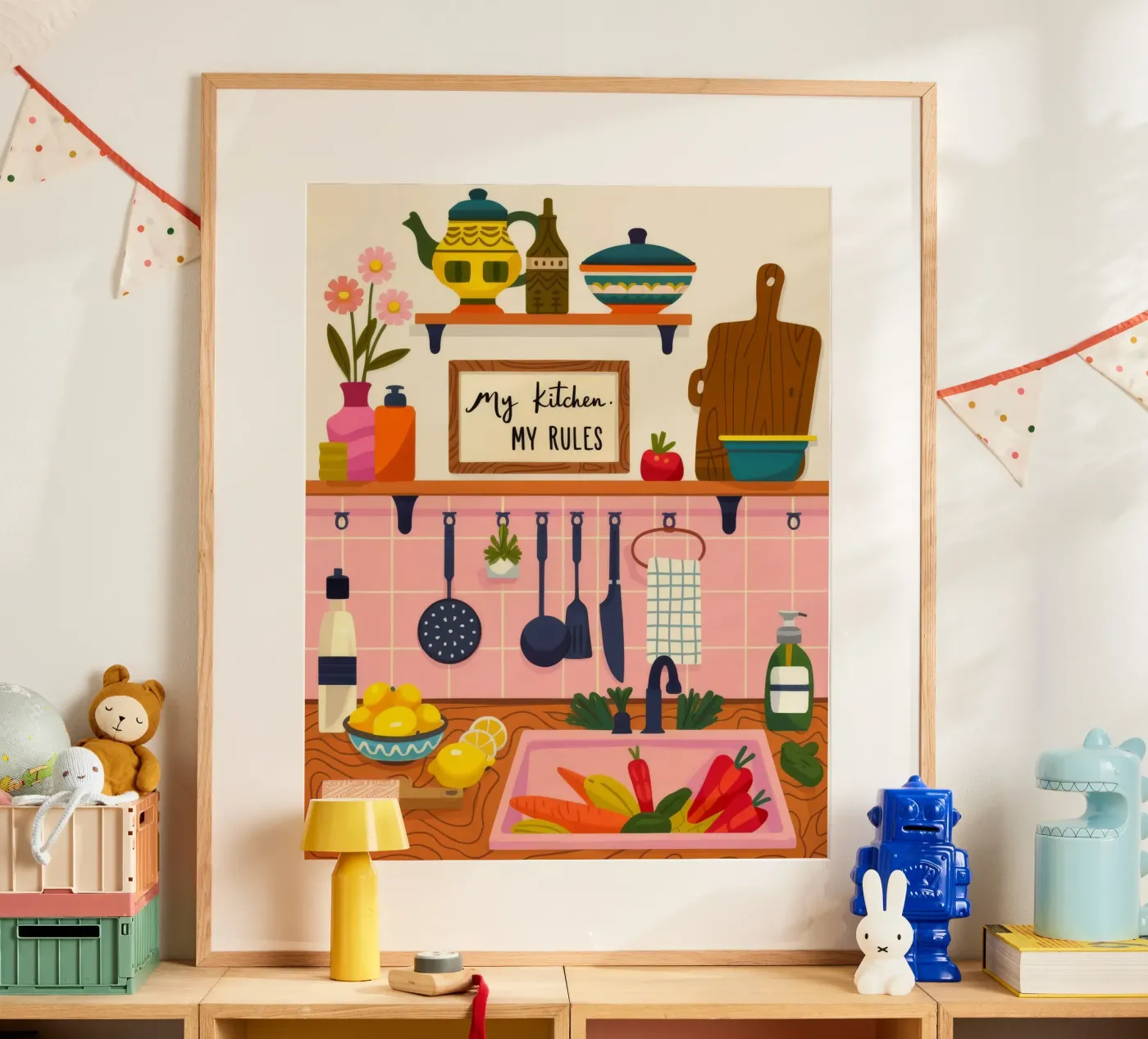 Delightful Breakfast Whimsy poster by Lumina Vision