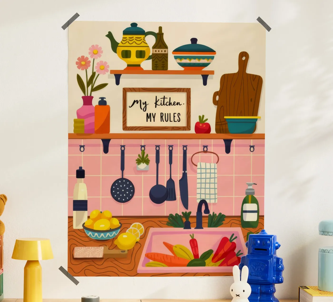 Delightful Breakfast Whimsy poster by Lumina Vision