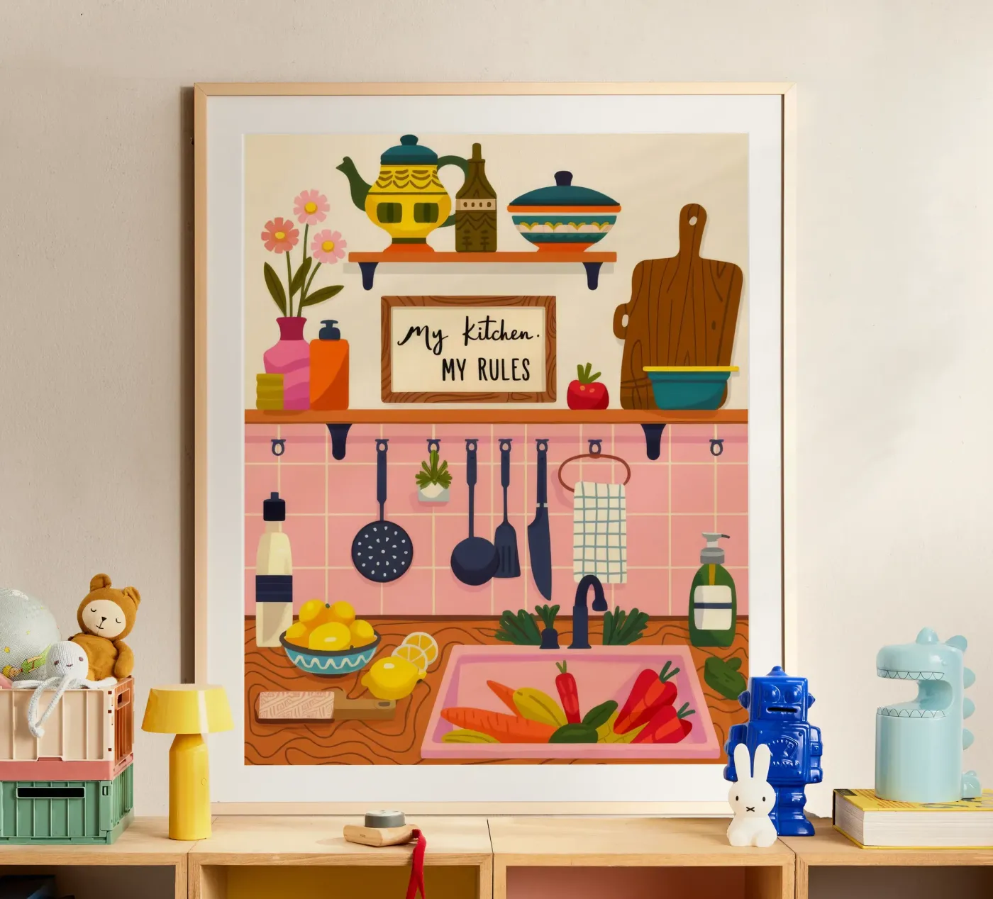 Delightful Breakfast Whimsy poster by Lumina Vision