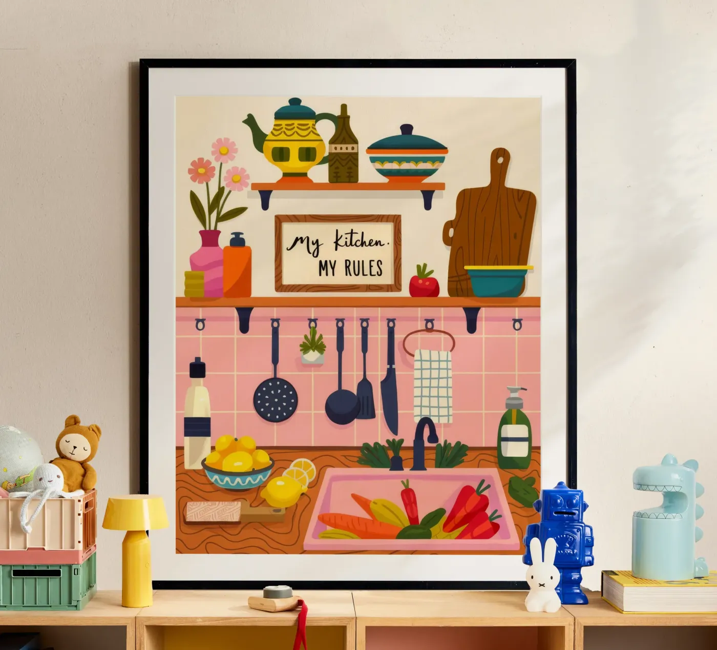 Delightful Breakfast Whimsy poster by Lumina Vision