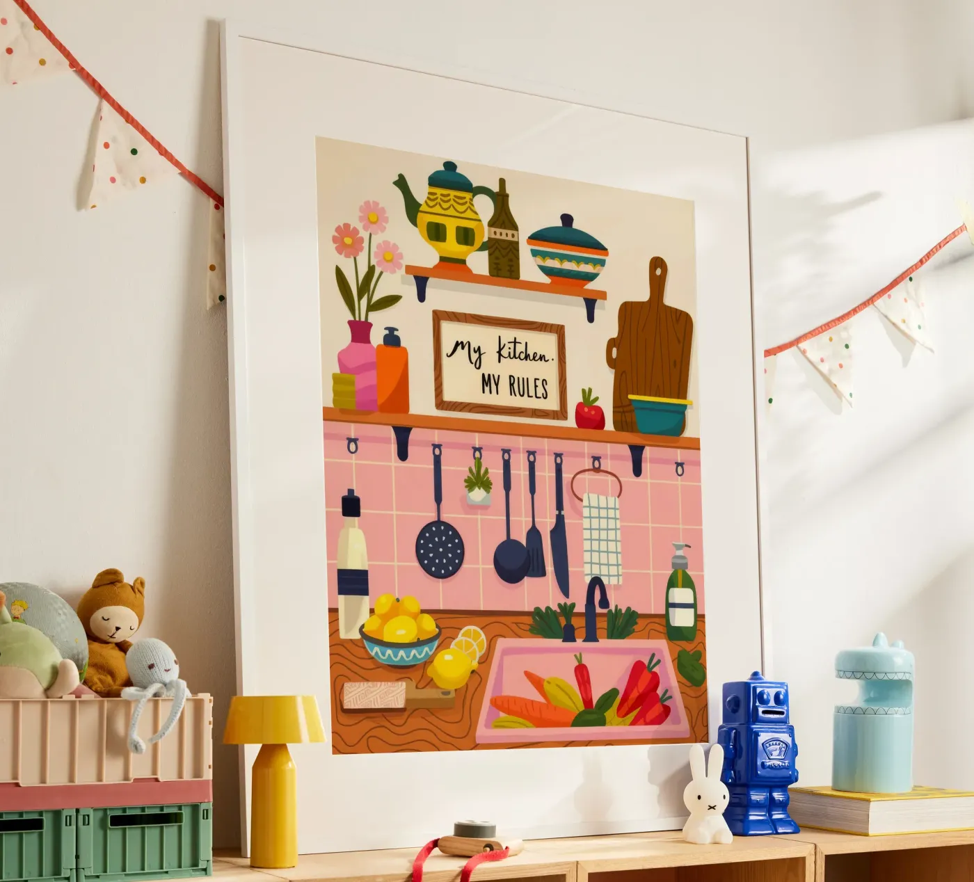Delightful Breakfast Whimsy poster by Lumina Vision