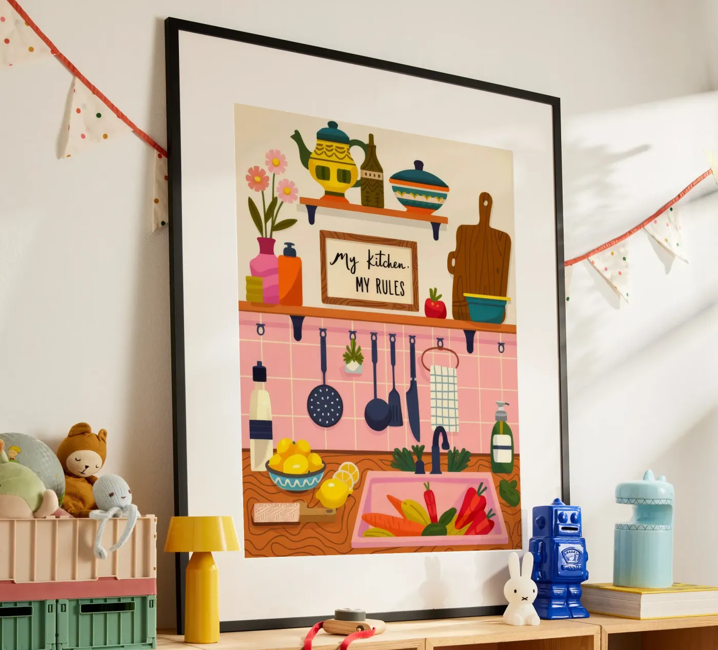 Delightful Breakfast Whimsy poster by Lumina Vision