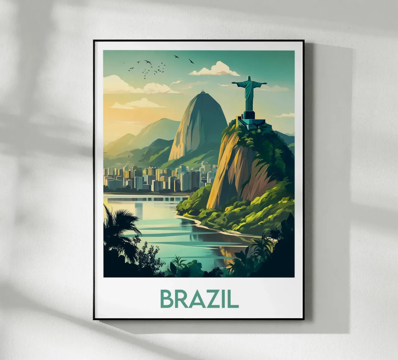 Poster Brasile plexiglass da Frame the World