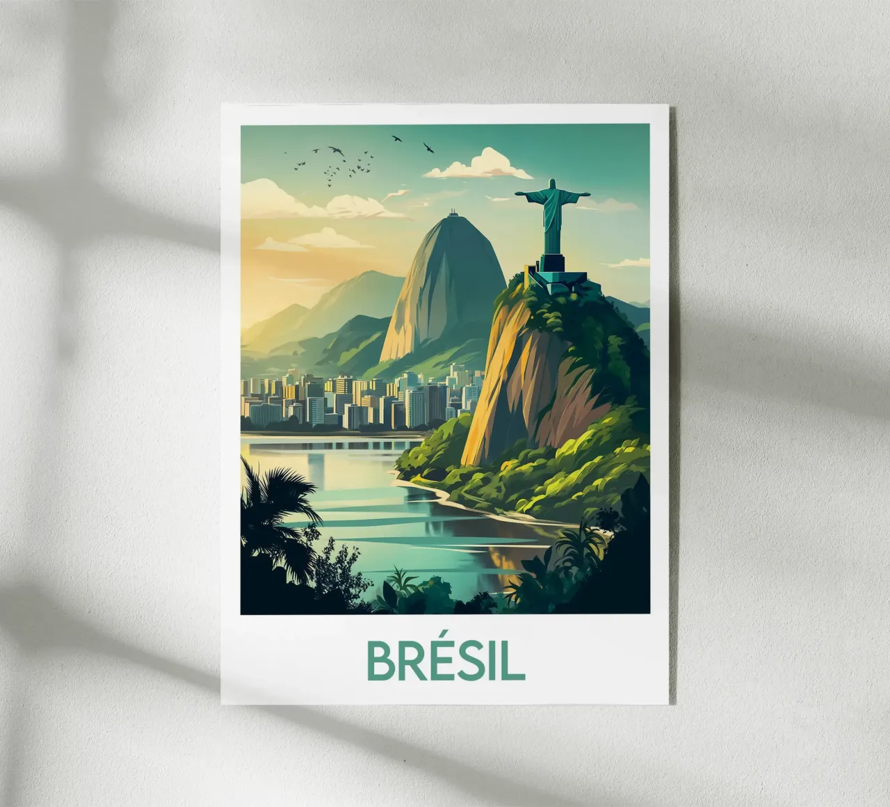 Poster Brasile plexiglass da Frame the World