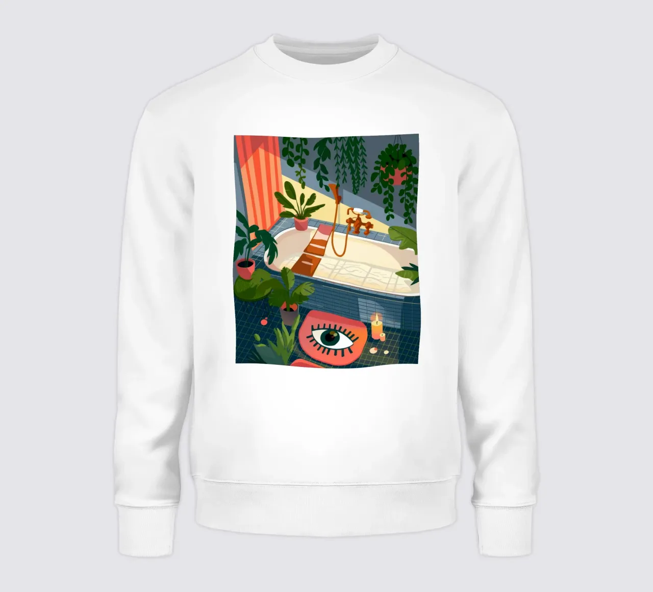 Serene Bathing Oasis sweatshirt by Lumina Vision