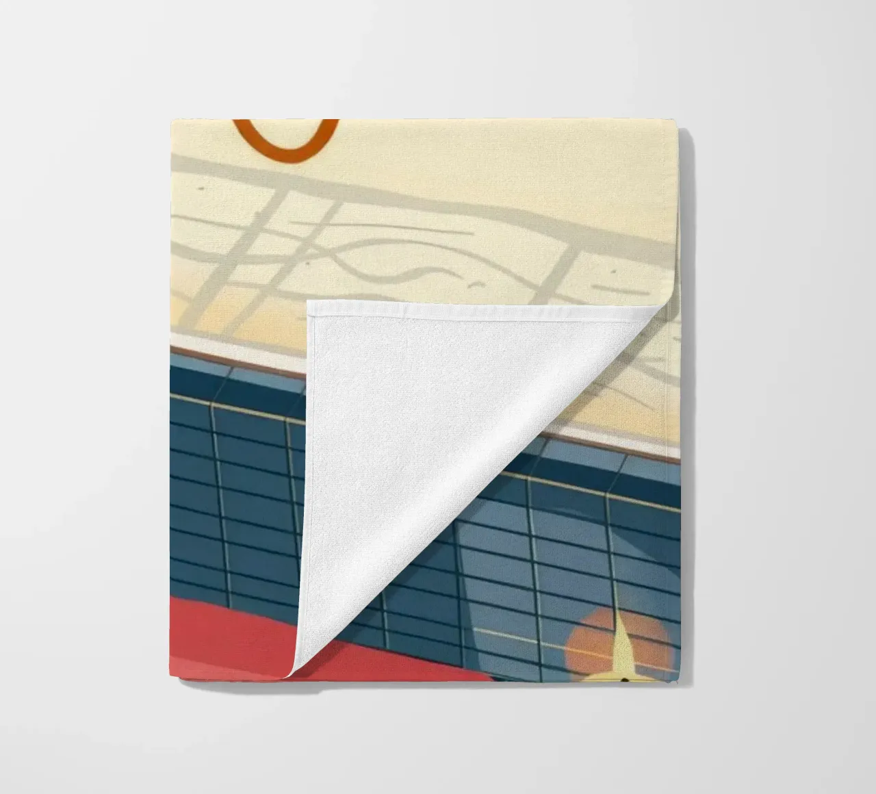 Serene Bathing Oasis beach towel by Lumina Vision