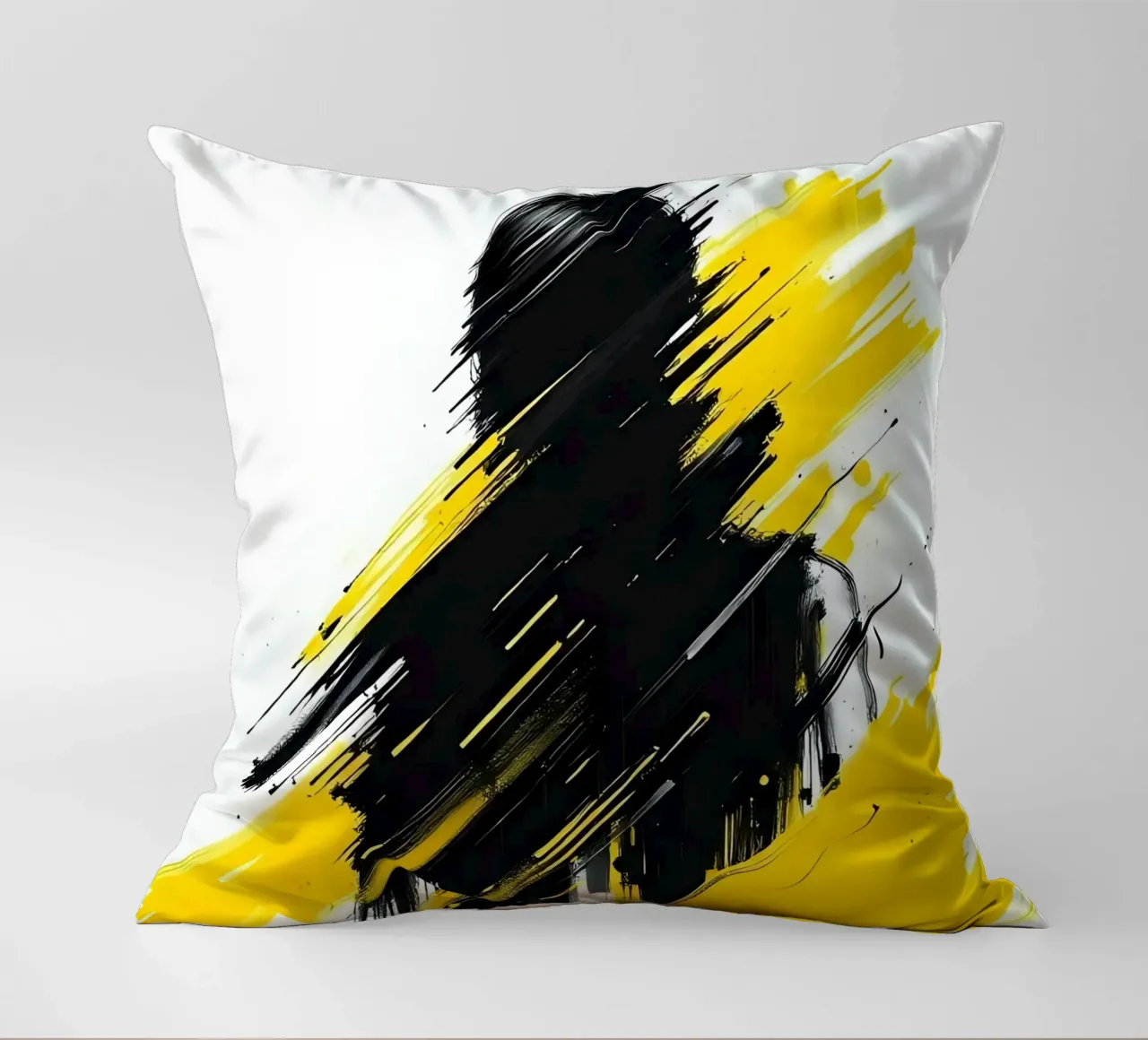 Ritratto_Stil_C_3 cuscino da schwarz-gelb by LK