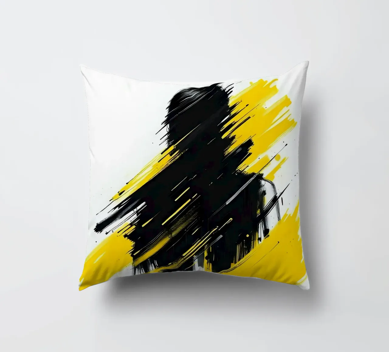 Ritratto_Stil_C_3 cuscino da schwarz-gelb by LK