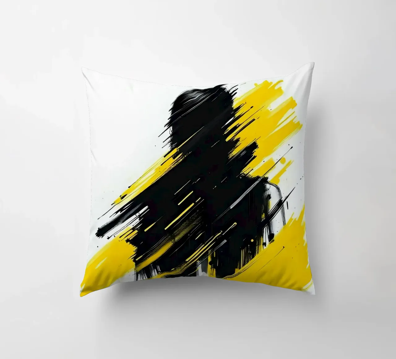 Ritratto_Stil_C_3 cuscino da schwarz-gelb by LK