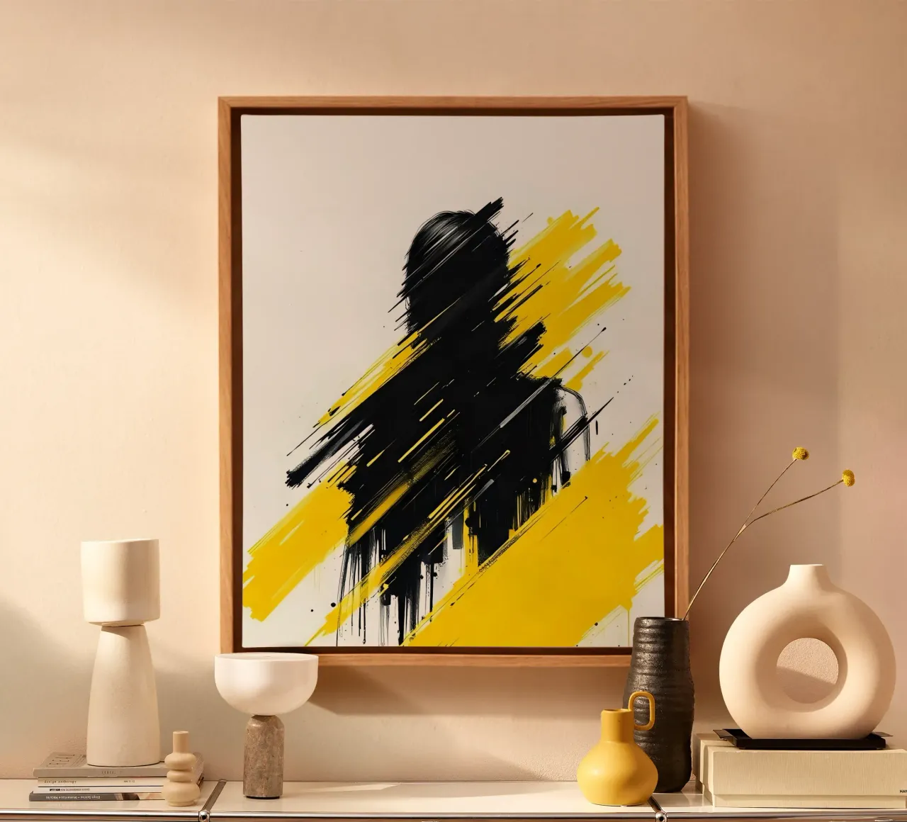 Portret-stil_C_3 canvas van schwarz-gelb by LK